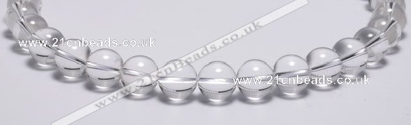 CCC31 15.5 inches 12mm round synthetic white crystal beads