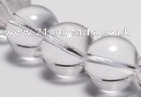 CCC33 15.5 inches 20mm round synthetic white crystal beads