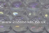 CCC403 15.5 inches 10mm round AB-color white crystal beads