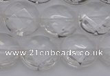 CCC506 15.5 inches 16mm faceted coin natural white crystal beads