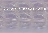 CCC623 15.5 inches 10mm faceted round natural white crystal beads
