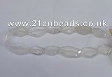 CCC755 15.5 inches 18*25mm - 25*35mm freeform white crystal beads