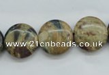 CCD03 15.5 inches 16mm flat round cordierite beads wholesale