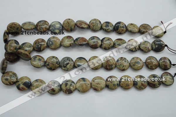 CCD03 15.5 inches 16mm flat round cordierite beads wholesale