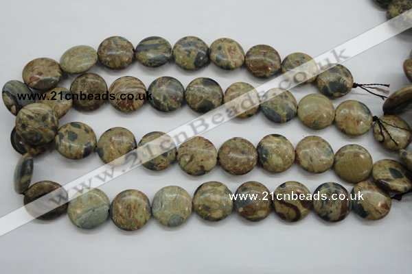 CCD04 15.5 inches 20mm flat round cordierite beads wholesale