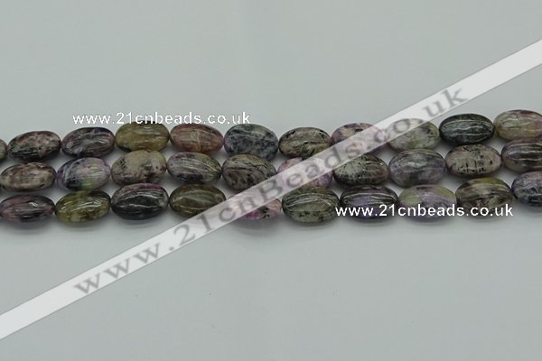 CCG103 15.5 inches 13*18mm oval charoite gemstone beads