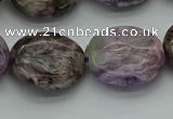 CCG105 15.5 inches 18*20mm oval charoite gemstone beads