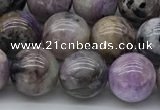 CCG133 15.5 inches 8mm round natural charoite gemstone beads