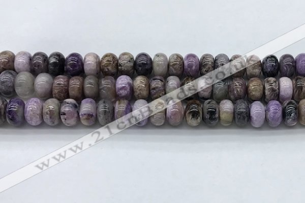CCG137 15.5 inches 6*10mm rondelle natural charoite gemstone beads