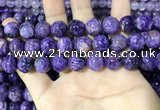 CCG140 15.5 inches 12mm round charoite gemstone beads