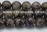 CCG22 15.5 inches 12mm round natural charoite gemstone beads