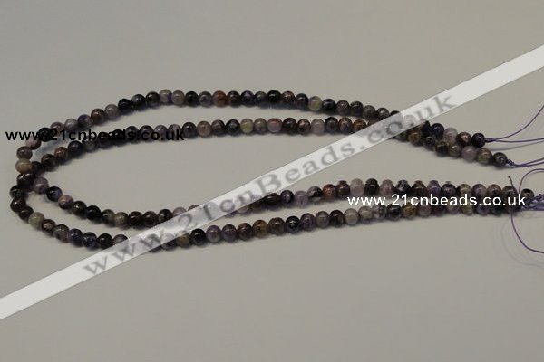 CCG25 15.5 inches 6mm round natural charoite gemstone beads