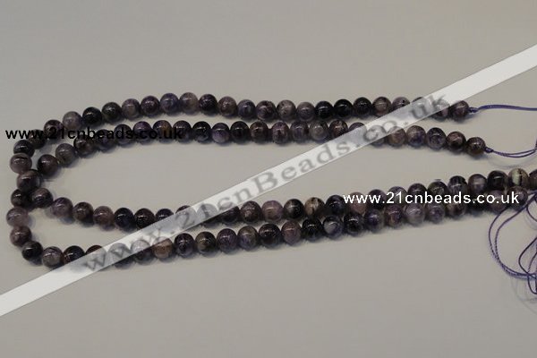 CCG26 15.5 inches 8mm round natural charoite gemstone beads