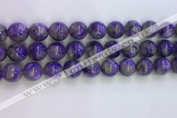 CCG304 15.5 inches 12mm round natural charoite gemstone beads