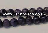 CCG31 15.5 inches 8mm round natural charoite gemstone beads