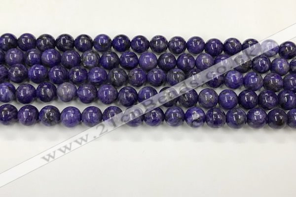 CCG310 15.5 inches 6mm round dyed charoite beads wholesale