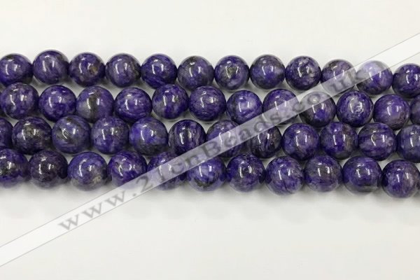 CCG312 15.5 inches 10mm round dyed charoite beads wholesale