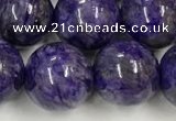 CCG313 15.5 inches 12mm round dyed charoite beads wholesale