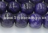 CCG316 15.5 inches 8mm round dyed charoite gemstone beads