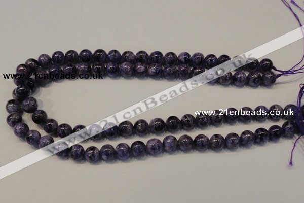 CCG32 15.5 inches 10mm round natural charoite gemstone beads