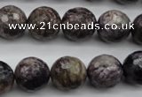 CCG59 15.5 inches 13mm faceted round natural charoite beads