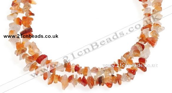 CCH06 35 inches red onyx chips gemstone beads wholesale