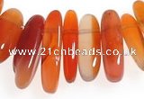 CCH07 16 inches red onyx chips gemstone beads wholesale