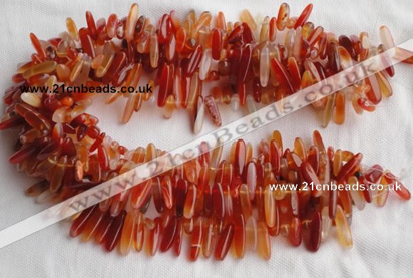 CCH07 16 inches red onyx chips gemstone beads wholesale