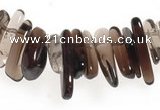 CCH15 16 inches smoky quartz chips gemstone beads wholesale