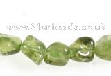 CCH17 16 inches green peridot chips gemstone beads wholesale