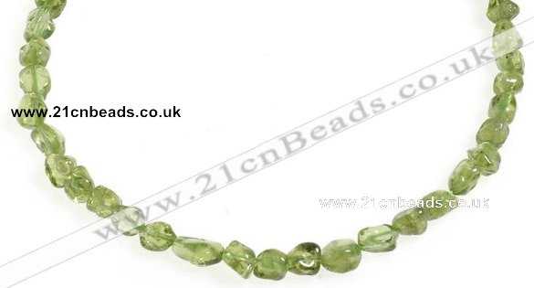 CCH17 16 inches green peridot chips gemstone beads wholesale