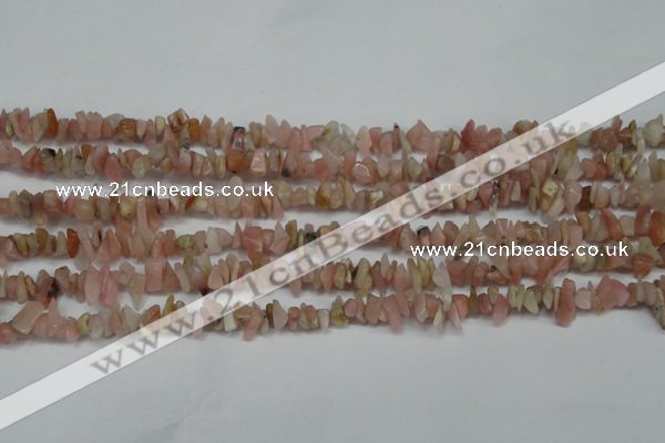 CCH202 34 inches 3*5mm pink opal chips gemstone beads wholesale