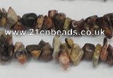 CCH204 34 inches 3*5mm red leopard skin jasper chips beads wholesale