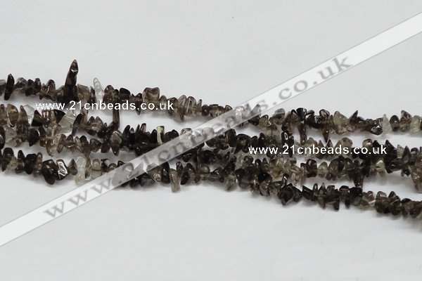 CCH208 34 inches 3*5mm smoky quartz chips gemstone beads wholesale