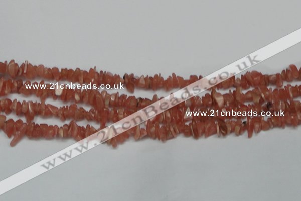 CCH209 16 inches 3*5mm rhodochrosite chips gemstone beads wholesale