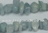 CCH215 34 inches 5*8mm aquamarine chips gemstone beads wholesale