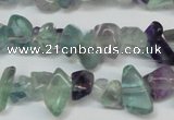 CCH216 34 inches 5*8mm fluorite chips gemstone beads wholesale