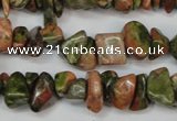 CCH225 34 inches 5*8mm unakite chips gemstone beads wholesale