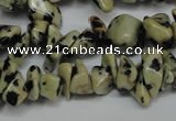 CCH228 34 inches 5*8mm dalmatian jasper chips gemstone beads wholesale