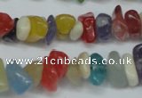 CCH236 34 inches 5*8mm mixed candy jade chips beads wholesale