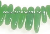 CCH24 16 inches green jade chips gemstone beads wholesale