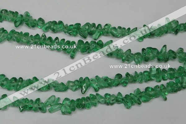 CCH253 34 inches 5*8mm synthetic crystal chips beads wholesale