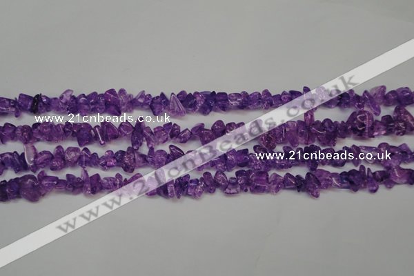CCH260 34 inches 4*6mm synthetic crack crystal chips beads wholesale