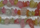 CCH261 34 inches 4*6mm synthetic crack crystal chips beads wholesale