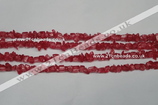 CCH262 34 inches 4*6mm synthetic crack crystal chips beads wholesale