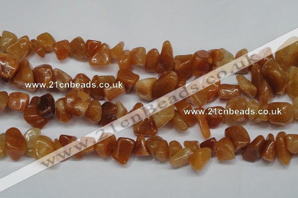 CCH270 34 inches 8*12mm red aventurine chips gemstone beads wholesale