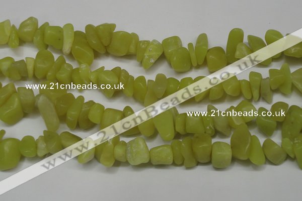 CCH273 34 inches 8*12mm olive jade chips gemstone beads wholesale