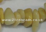 CCH274 34 inches 8*12mm yellow jade chips gemstone beads wholesale