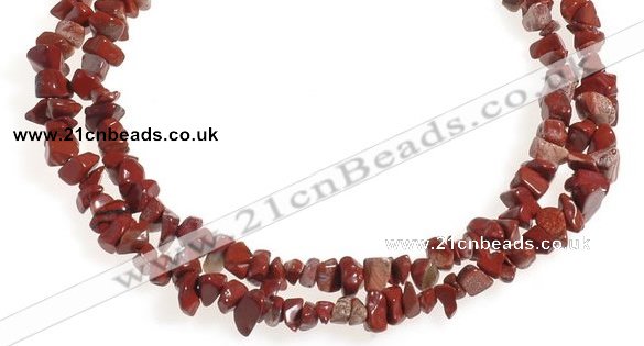 CCH28 35 inches red jasper chips gemstone beads wholesale