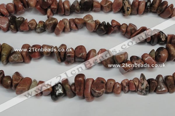 CCH298 34 inches 8*12mm rhodochrosite chips gemstone beads wholesale